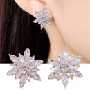 Gorgeous Christmas Crystal Snowflake Earrings Stud Drop Dangle Women Jewelry~
