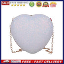Elegant Sequins Heart-shaped Messenger Bag Shiny Glitter Ladies Purse Handbags