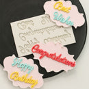 Fondant Biscuit Mould Pastry Making Cake Decorating Tool Letters Silicone Mold