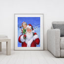 DIY Paint By Numbers Set Oil Hand Painted Santa Claus Kids Drawing Home Craft