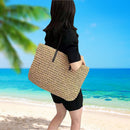 Large Capacity Handmade Rattan Woven Shoulder Bag Beach Handbags Totes Clutch