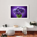 5D DIY Diamond Painting Purple Phalaenopsis Full Round Drill Mosaic Art Picture