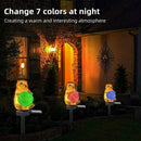 Solar Powered Garden LED Lights Hedgehog Animal Lawn Waterproof Ornament E0O1