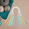 12 Pairs Aluminum Change Head Circular Knitting Needle Scarf Sweaters Woven Tool