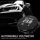 D3 Car Motorcycle DC 12-24V Digital Panel Voltmeter Voltage Meter (White) Newly