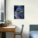5D Diamond Painting Kit Blue Cat Full Square Drill Rhinestone DIY Wall Art Craft