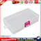 Small Transparent Plastic Storage Box Jewelry Parts Functional Boxes (Red Newly