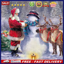 Santa Claus 5D DIY Full Round Drill Diamond Painting Manual Decor Artwork C