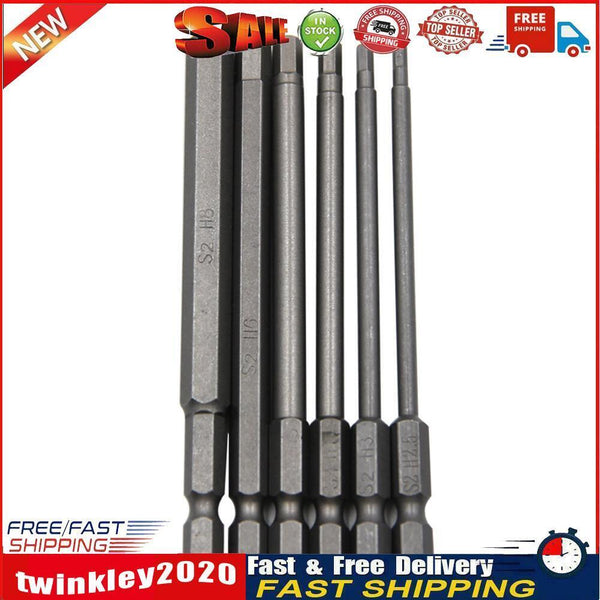 6pcs Allen Wrench Drill Bit Set Woodworking Screwdriver Drilling Hex Head Newly