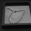 Hip Hop Jewelry Simple Bangle Punk Bracelet Titanium Stainless Steel Wristbands