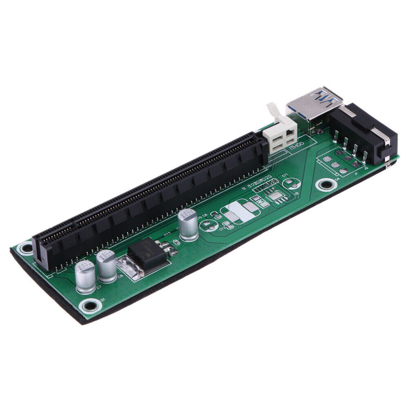 USB 3.0 PCI-E Express 1x to 16x Extender Riser Card Adapter SATA Power Cabl