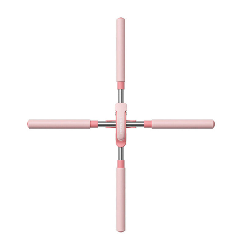 Yoga Hunchback Posture Corrector Cross Open Back Correction Stick (Pink)