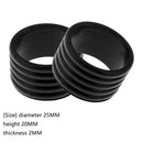 5pcs Tennis Racket Handle Ring Badminton Racquet Grip Band Overgrip (Black)