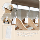 Plastic Clothes Hanger Connector Cascading Hook Space Saving Holder (12pcs)