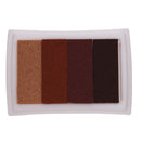 4 Colors Gradient Inkpad DIY Stamp Colored Ink Pad Printing Stationery(5) Newly