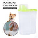 Pet Food Store Bucket Dried Grains Tank Cat Food Storage Container (Green)