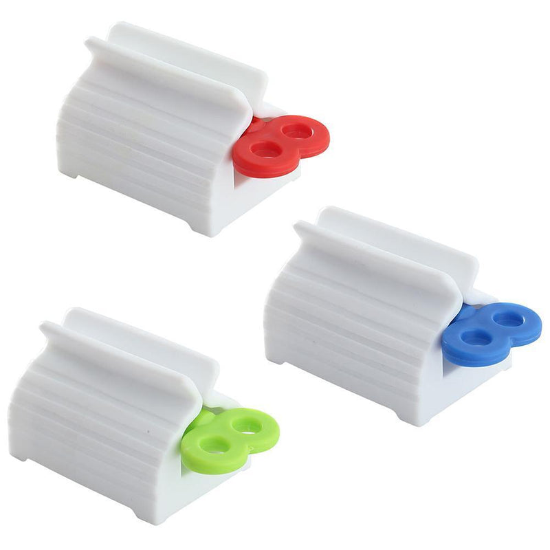 Plastic Facial Cleanser Clips Toothpaste Squeezer for Hair Dye Cosmetics (Red)