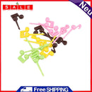 16pcs/Novelty Fruit Forks Plastic Musical Note Shape Food Fruit Fork