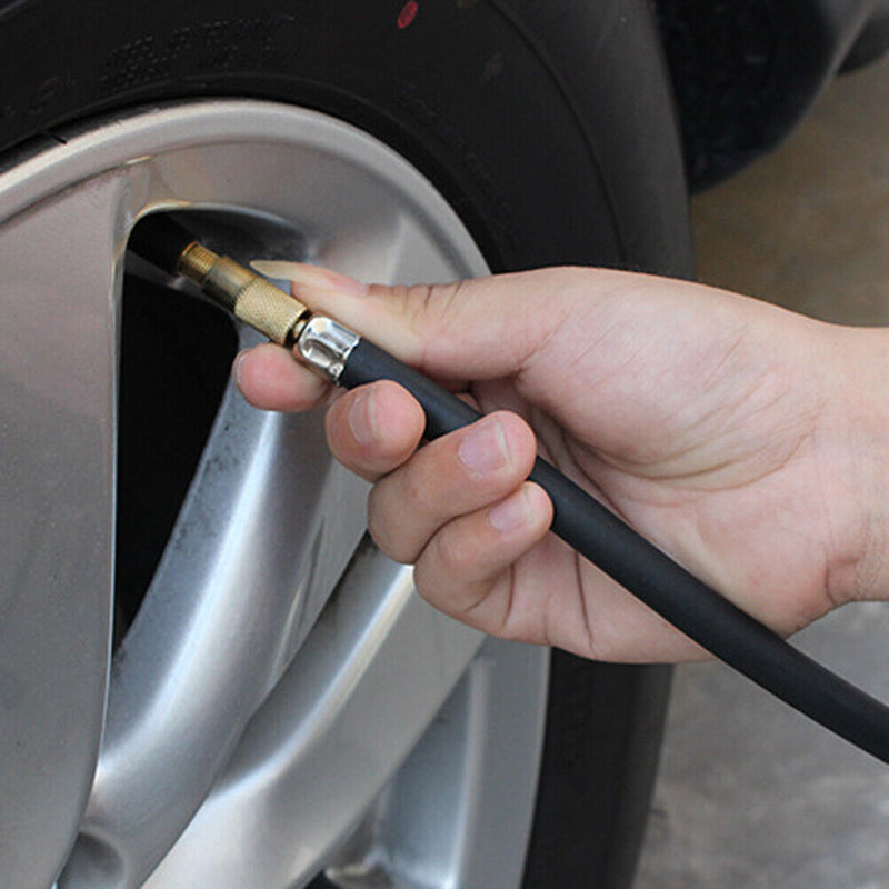 AUTO TRUCK TYRE TIRE AIR INFLATOR DIAL PRESSURE METER GAUGE COMPRESSOR TOOL
