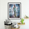Elegant Girl Canvas Painted Oil Paint By Numbers Wall Art Modern Bedroom Decor