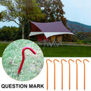 6pcs Tent Nails 18cm Aluminium Alloy Stake Pegs Outdoor Camp Fixing Ground Na