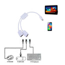 Dual Micro USB OTG Hub Host Adapter Cable for Tablet PC and Smart Phone