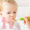 Baby Silicone Training Feeding Spoon Toddlers BPA-free Tableware (Pink) Newly