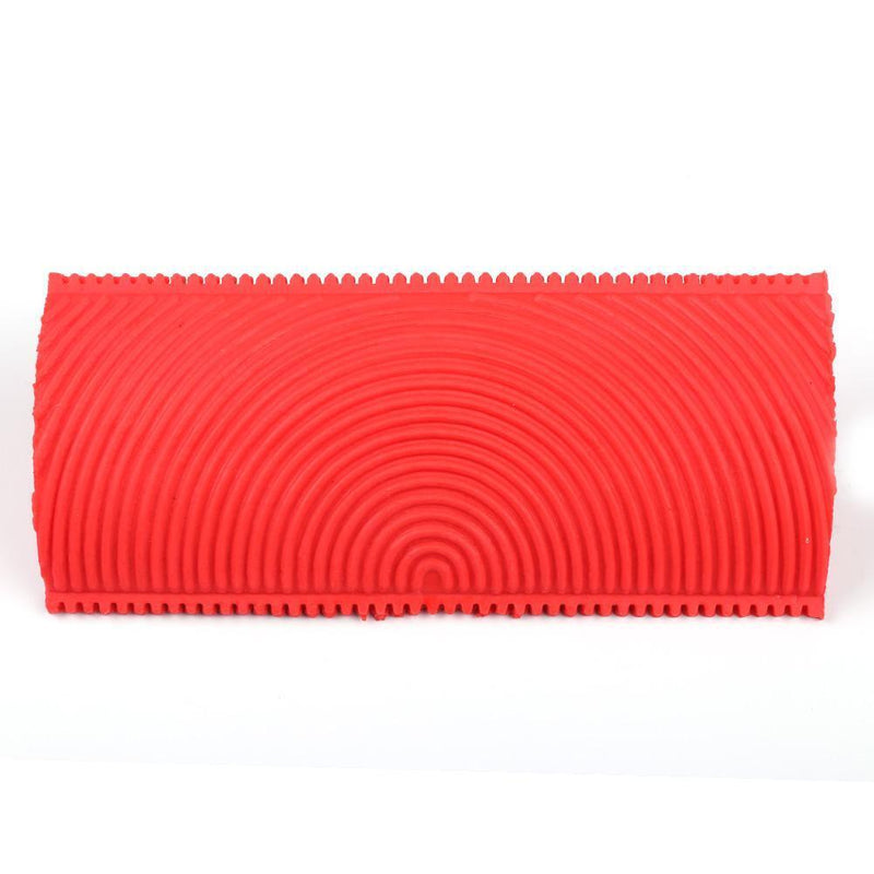 2pcs Rubber Red Wood Grain Graining Pattern Wall Paint DIY Painting Tool Newly