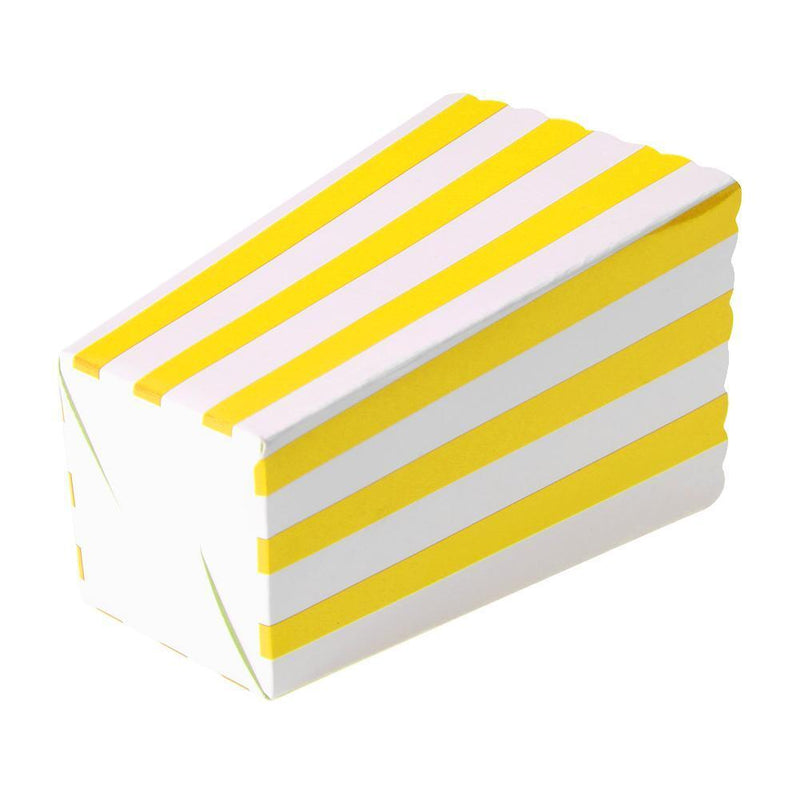 12pcs Favor Candy Treat Popcorn Boxes for Wedding Party Supply(Yellow)