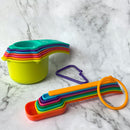 Plastic Measuring Cups and Spoons Set Baking Utensils Cooking Measuring Tools