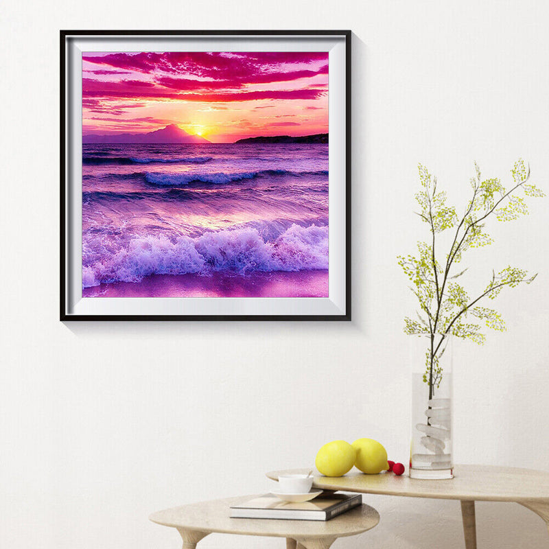 5D DIY Diamond Painting Rough Waves Full Drill Embroidery Picture Mosaic Kits