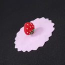 Silicone Heat-resistant Dust-proof Sealed Cup Lid Wrap Cover (Strawberry)