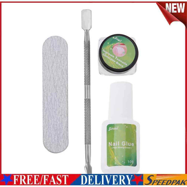 24pcs Nail Correction Tool Ingrown Toenail Paronychia Fixer Nail Paster Kit #F