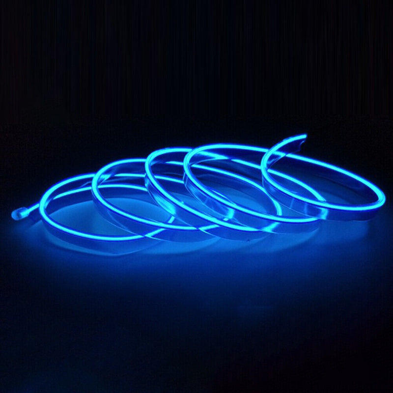 5m Ambient Light Car Interior EL Wiring LED Strip Lamp for Auto (Blue)