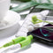 3.5mm Extension Earphone Audio Splitter 1 Male to 2 Female Adapter (Green)