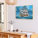 Full Round Diamond Painting Ship 5D DIY Pictures Rhinestone Drawing Wall Decor