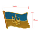 Ukraine Country Flag Brooch Ukrainian Lapel Pins Hat Cap Backpacks Badge Newly