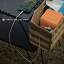 Foldable Table Side Bag with Side Pockets Outdoor Camping Hiking Storage Bags