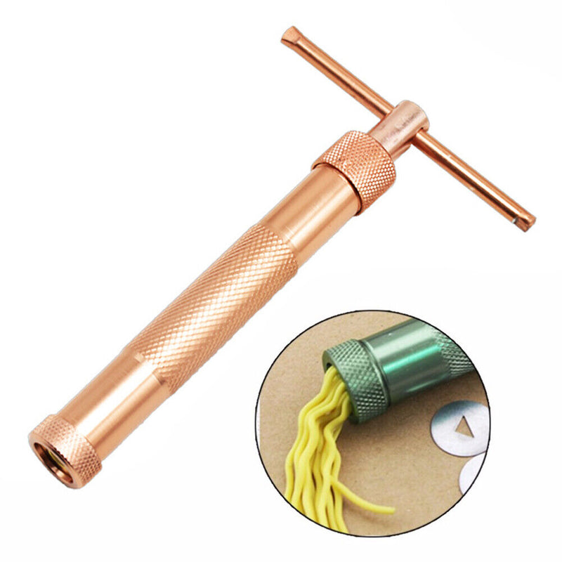 DIY Craft Pottery Clay Extruder Hand Sugar Fondant Cake Modeling Tools Newly
