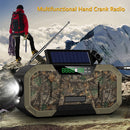 Multifunctional Portable Speaker Hand Crank Solar Radio AM/FM (Army Green)