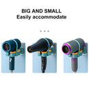 Wall-Mounted Hair Dryer Holder ABS Non-Perforated Hair Tool Holder (Green) Newly