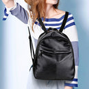 Fashion Leather Women Backpack Shoulder Bag for Teenager Girls Student Daypack