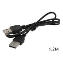 Practical USB 2.0 Male To Male Double Male Data Transfer Charger C7P5 Cord Q5V2