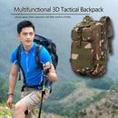 30L Outdoor Sport Waterproof Backpacks Large Storage Rucksack (Jungle Camo)