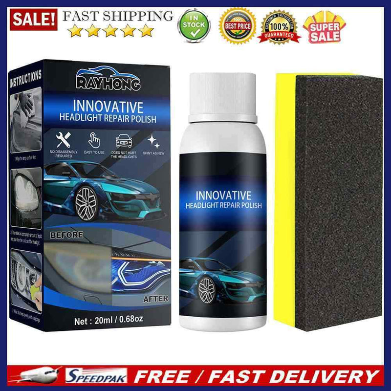 Headlight Repair Polish for Car Headlamp Repair Fluid Liquid Kit Renewal Po