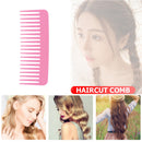 Smooth Comb Portable Wide Tooth Hairdressing Comb Pro Flat Comb (Pink) Newly