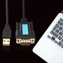 USB to RS232 COM Serial Port Cable Laptop 9 Pin Adapter for Win 10/8/7/XP
