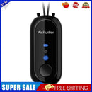 Mini Air Purifier USB Personal Wearable Hanging Necklace Fresher (Black)