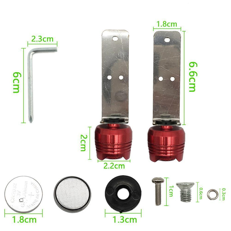 4pcs Electric Scooter Taillight for M365 1S Rear Tail Warning Lamp (Red)