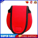 Baitcasting Raft Fishing Reel Bag Wheel Protective Case Storage Pouch (Red)
